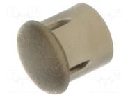 Fiber for LED; Ø3mm; L: 2.5mm; round; Front: convex; straight; PLP2 BIVAR