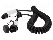 Cable: eMobility; 2x0.5mm2,3x6mm2; 230V; 7.4kW; IP55; 32A; 7.5m DIGITUS