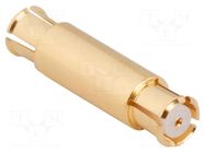 Adapter; SMP male,both sides; Insulation: PTFE; 50Ω; Plating: gold AMPHENOL RF