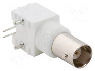 Connector: BNC; socket; female; angled 90°; 50Ω; THT; polypropylene AMPHENOL RF