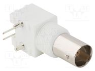 Socket; BNC; female; angled 90°; 75Ω; THT; polypropylene; -40÷85°C AMPHENOL RF