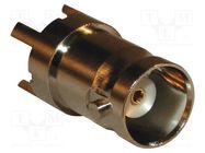 Connector: BNC; socket; female; straight; 50Ω; THT; on PCBs; PBT AMPHENOL RF