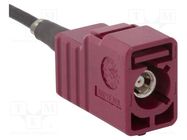 Connector: FAKRA; female; plug; for cable; crimped; -40÷85°C; IP67 AMPHENOL RF