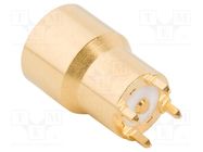 Connector: coaxial; socket; male; straight; 50Ω; THT; on PCBs; 6GHz AMPHENOL RF