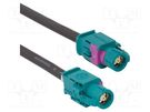 HSD,both sides; HSD-S0040103; Cable: coaxial; 2m; female; female AMPHENOL RF