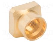 Connector: coaxial; socket; male; SMP; THT; on PCBs; straight; brass AMPHENOL RF
