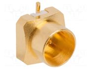 Connector: coaxial; socket; male; SMP; SMT; on PCBs; straight; brass AMPHENOL RF