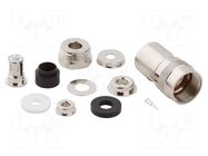 Connector: coaxial; plug; male; TRIAX; soldering,clamp; for cable AMPHENOL RF