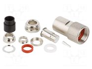 Connector: coaxial; plug; male; TRIAX; soldering,clamp; for cable AMPHENOL RF