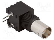 Connector: BNC; socket; female; angled 90°; 50Ω; THT; PPO; -40÷85°C AMPHENOL RF