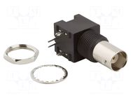 Connector: BNC; socket; female; angled 90°; 50Ω; THT; polypropylene AMPHENOL RF