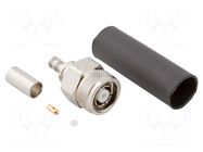 Connector: RP-TNC; plug; reverse,female; straight; 50Ω; IP67; PTFE AMPHENOL RF