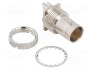 Connector: BNC; socket; female; straight; 75Ω; SMT; PTFE; brass AMPHENOL RF