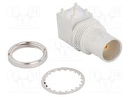 Socket; BNC; female; angled 90°; 75Ω; THT; PTFE; gold-plated AMPHENOL RF