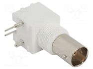 Connector: BNC; socket; female; angled 90°; 75Ω; THT; polypropylene AMPHENOL RF