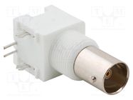 Socket; BNC; female; angled 90°; 75Ω; THT; polypropylene; -40÷85°C AMPHENOL RF