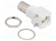 Connector: BNC; socket; female; angled 90°; 75Ω; THT; polypropylene AMPHENOL RF