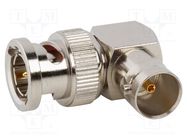 Adapter; BNC male,BNC female; Insulation: PTFE; 75Ω; brass; 4GHz AMPHENOL RF