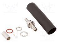 Socket; Micro BNC; female; straight; 75Ω; crimped; PTFE; -65÷165°C AMPHENOL RF