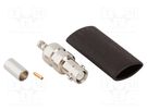 Plug; Micro BNC; female; straight; 50Ω; soldering,crimped; PTFE AMPHENOL RF