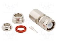 Connector: C; plug; male; silver plated; Insulation: PTFE; 50Ω; 4GHz AMPHENOL RF