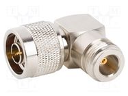 Adapter; N male,N female; Insulation: PTFE; 50Ω; brass; 11GHz AMPHENOL RF