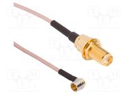 Cable; Probe male,SMA female; angled,straight; 0.3m AMPHENOL RF