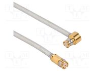 Cable; SMP female,both sides; angled,straight; 0.305m; 50Ω AMPHENOL RF