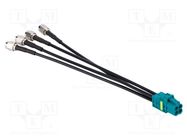 Cable; FAKRA mini female,SMA male x4; straight; 0.153m AMPHENOL RF