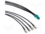 Cable; FAKRA mini female,mini DisplayPort socket,SMA male x4 AMPHENOL RF