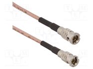 Cable; 50Ω; BNC HD męski male,both sides; straight; 0.153m AMPHENOL RF