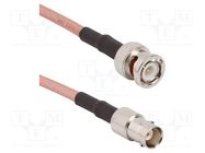 Cable; 50Ω; BNC male,BNC female; straight; 0.25m AMPHENOL RF