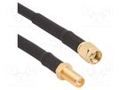 SMA RP,both sides; RG58; Cable: coaxial; 0.61m; male; female AMPHENOL RF