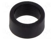 LED holder; 3mm; two-piece; black; UL94V-2; L: 4.2mm; polyamide BIVAR