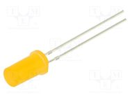 LED; 5mm; orange; 68÷100mcd; 180°; Front: flat; No.of term: 2 OPTOSUPPLY