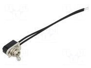 Switch: toggle; Pos: 2; SPST; OFF-ON; 3A/250VAC; Leads: cables; TA CANAL ELECTRONIC