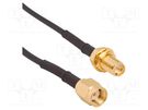 SMA RP,both sides; RG174; Cable: coaxial; 0.457m; female; male AMPHENOL RF