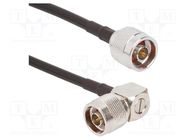 Cable; N male,both sides; angled,straight; 1m; 50Ω AMPHENOL RF