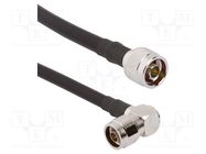Cable; N,N male,both sides; angled,straight; 1m; 50Ω AMPHENOL RF