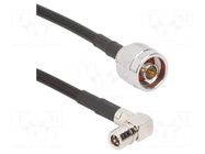 Cable; N male,QMA female; angled,straight; 1m; 50Ω AMPHENOL RF