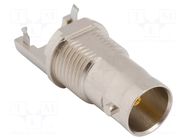 Connector: BNC; socket; female; straight; 75Ω; SMT; PTFE; brass AMPHENOL RF