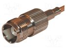 Plug; TNC; female; straight; 50Ω; crimped; for cable; POM; -40÷85°C AMPHENOL RF