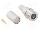 Plug; coaxial; male; straight; 50Ω; soldering,crimped; for cable AMPHENOL RF