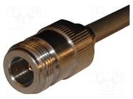 Connector: N; plug; female; straight; 50Ω; for cable; PTFE; -40÷85°C AMPHENOL RF