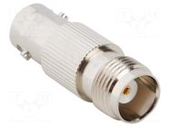 Adapter; BNC female,TNC female; Insulation: PTFE; 50Ω; brass; 4GHz AMPHENOL RF