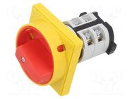 Switch: cam switch; Stabl.pos: 2; 25A; 0-1; panel; Poles: 4; Pos: 2 LOVATO ELECTRIC