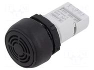 Signaller: sound; 22mm; Ø22.5mm; IP40; 18÷30VAC; 18÷30VDC; black LOVATO ELECTRIC