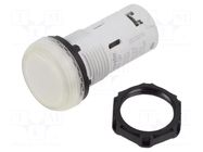 Control lamp; 22mm; Platinum; 24VAC; 24VDC; Kind: flat; transparent LOVATO ELECTRIC