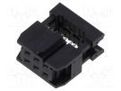 Plug; IDC; female; PIN: 6; without strain relief; IDC; 1.27mm; black Amphenol Communications Solutions