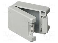 Enclosure: multipurpose; X: 86mm; Y: 121mm; Z: 60mm; BOCUBE ALU; grey BOPLA